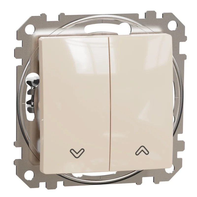Schneider Electric Switch for shutters 10A Cream - SCHNEIDER ELECTRIC Sedna Design SDD112104
