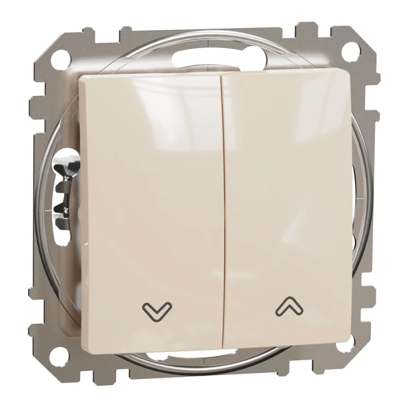 Schneider Electric Push button for shutters 10A Cream - SCHNEIDER ELECTRIC Sedna Design SDD112114