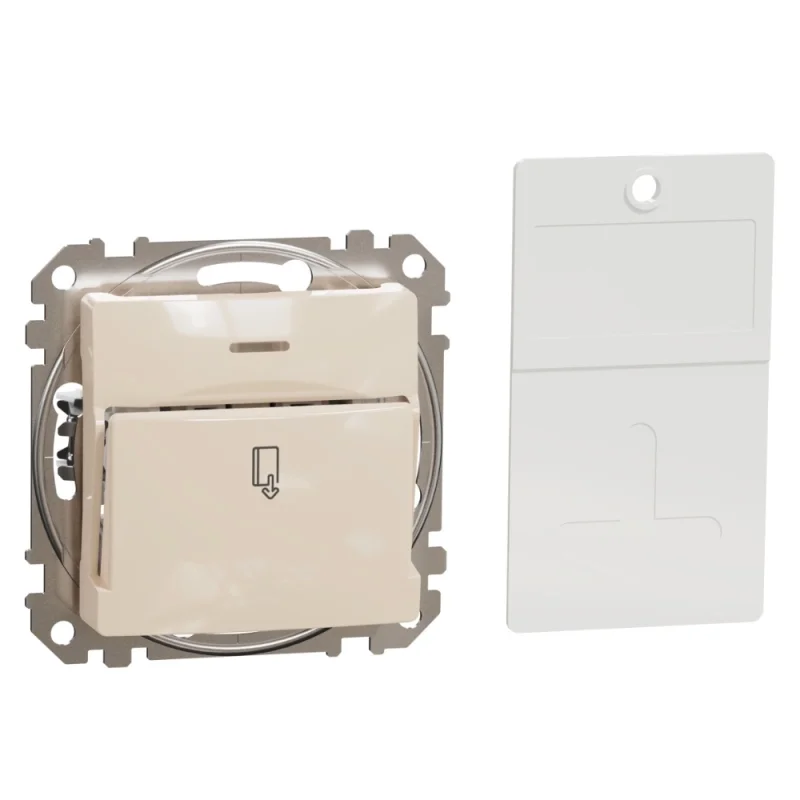 Schneider Electric Ключ карта 10A с подсветка Крем - SCHNEIDER ELECTRIC Sedna Design SDD112121