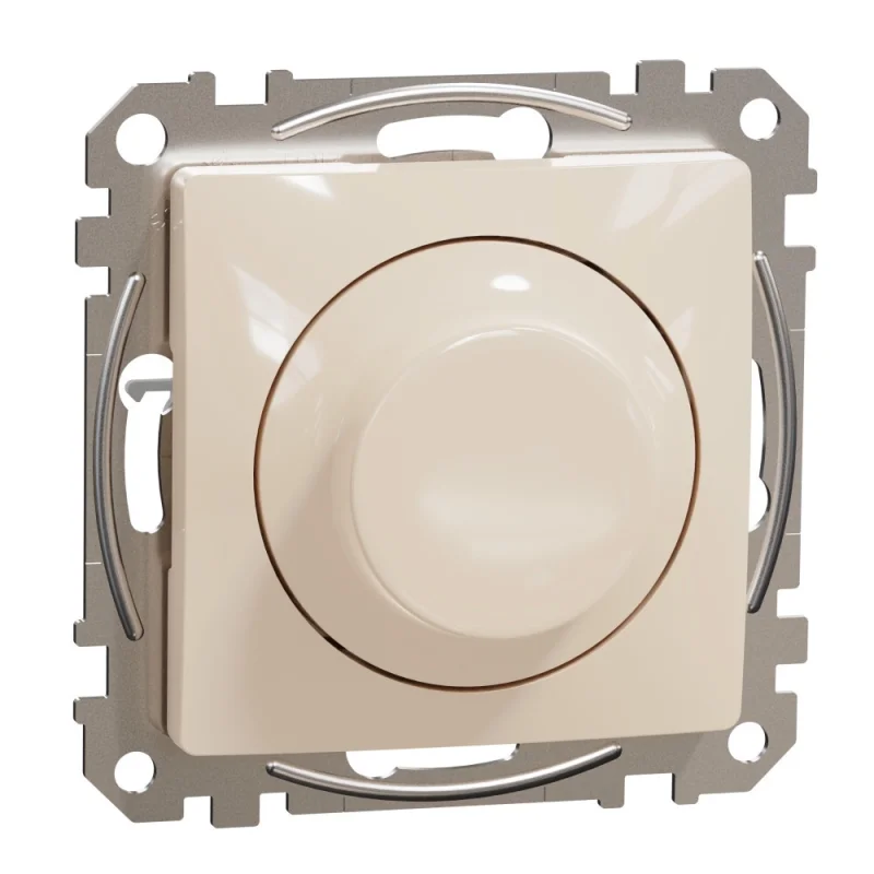 Schneider Electric Димер ротационен RC/RL 5-200W LED=100W Крем - SCHNEIDER ELECTRIC Sedna Design SDD112502