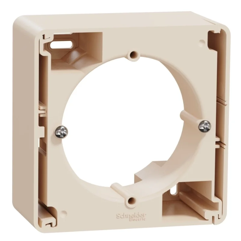 Schneider Electric Конзола единична за открит монтаж Крем - SCHNEIDER ELECTRIC Sedna Design SDD112901