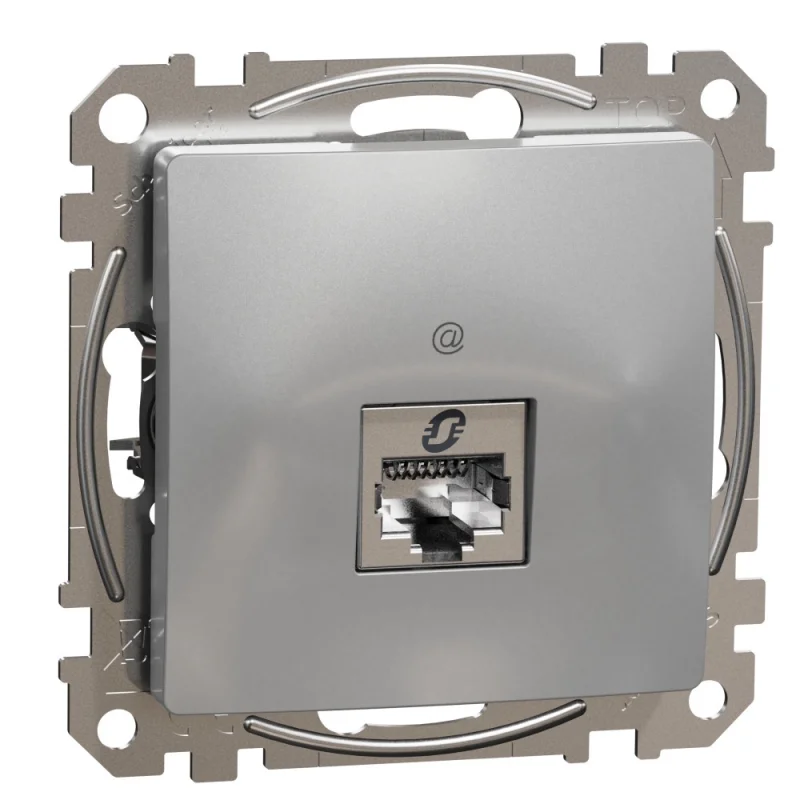Schneider Electric Outlet RJ45 STP cat.6 Aluminium - SCHNEIDER ELECTRIC Sedna Design SDD113461S