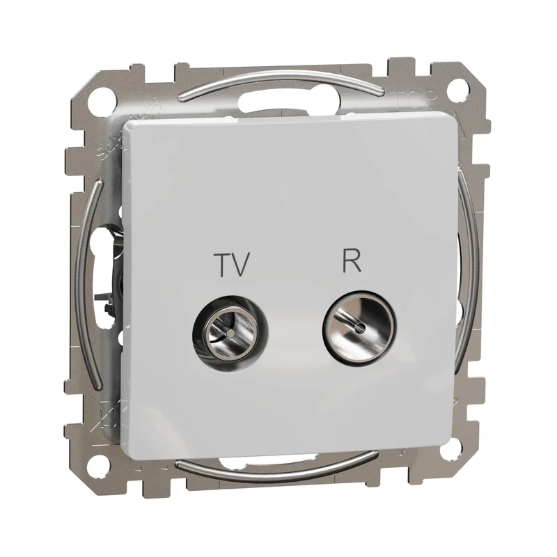 Schneider Electric TV/R Outlet adapter 7dB Aluminium - Schneider Electric Sedna Design SDD113474R