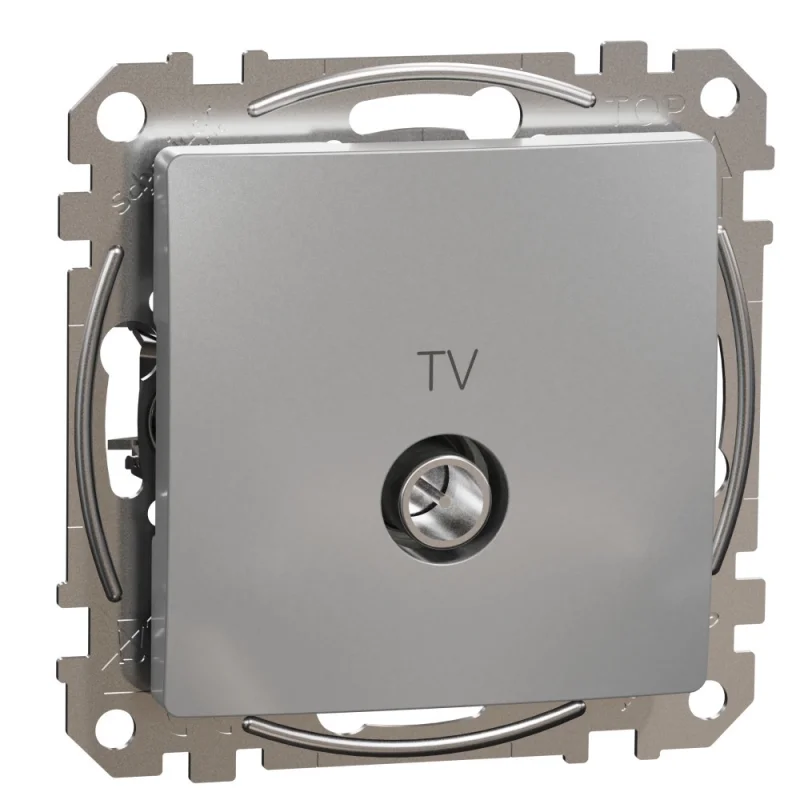 Schneider Electric TV Розетка преходна 7dB Алуминий - SCHNEIDER ELECTRIC Sedna Design SDD113474