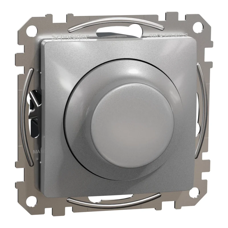 Schneider Electric Dimmer rotary R=370W LED=200W Aluminium - SCHNEIDER ELECTRIC Sedna Design SDD113501