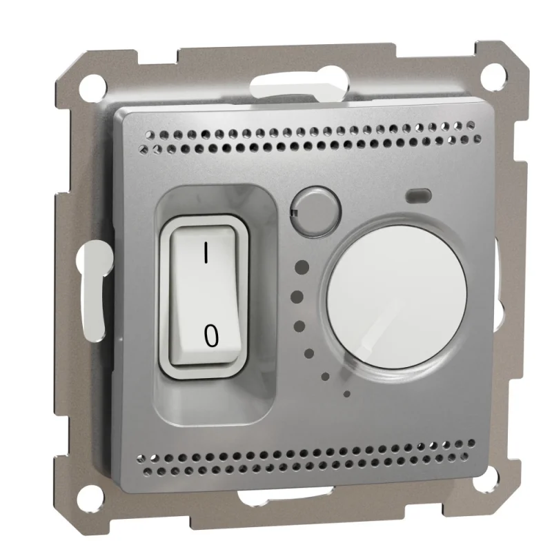 Schneider Electric Стаен термостат 16A обхват 5 °C до 30 °C Алуминий - SCHNEIDER ELECTRIC Sedna Design SDD113506