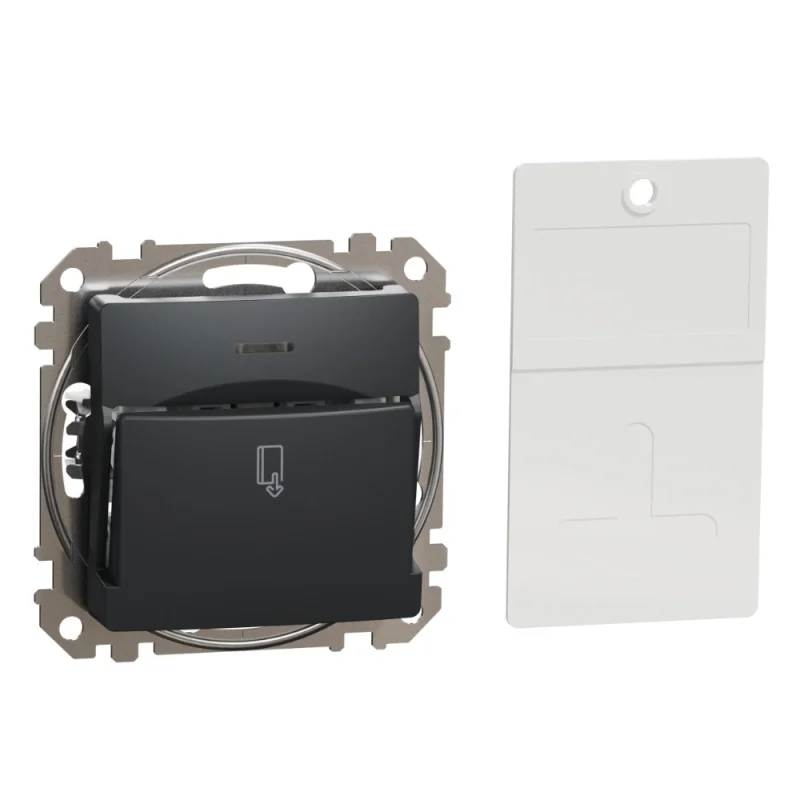 Schneider Electric Ключ карта 10A с подсветка Антрацит - SCHNEIDER ELECTRIC Sedna Design SDD114121