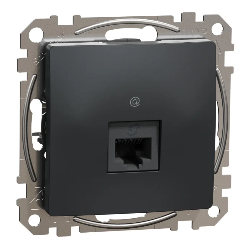 Schneider Electric Outlet RJ45 UTP cat.5e Anthracite - SCHNEIDER ELECTRIC Sedna Design SDD114451