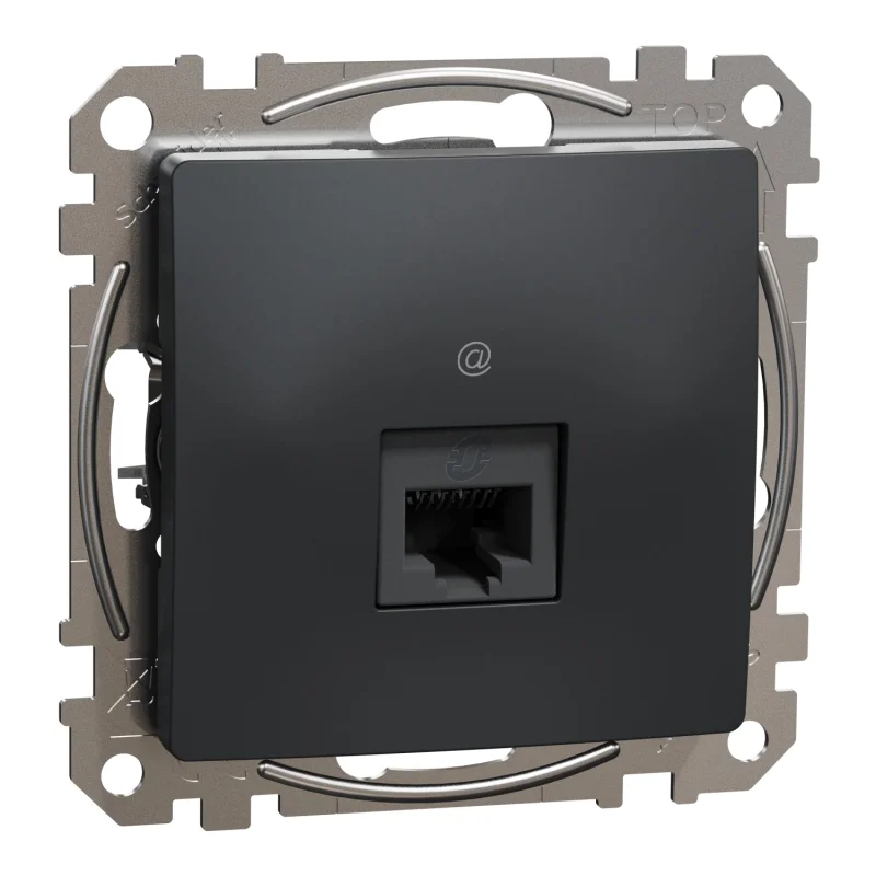 Schneider Electric Outlet RJ45 UTP cat.6 Anthracite - SCHNEIDER ELECTRIC Sedna Design SDD114461