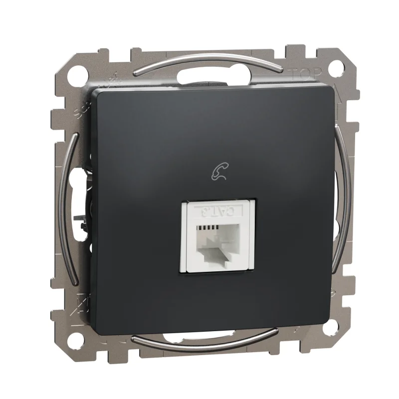 Schneider Electric Outlet RJ11 telephone Anthracite - SCHNEIDER ELECTRIC Sedna Design SDD114491