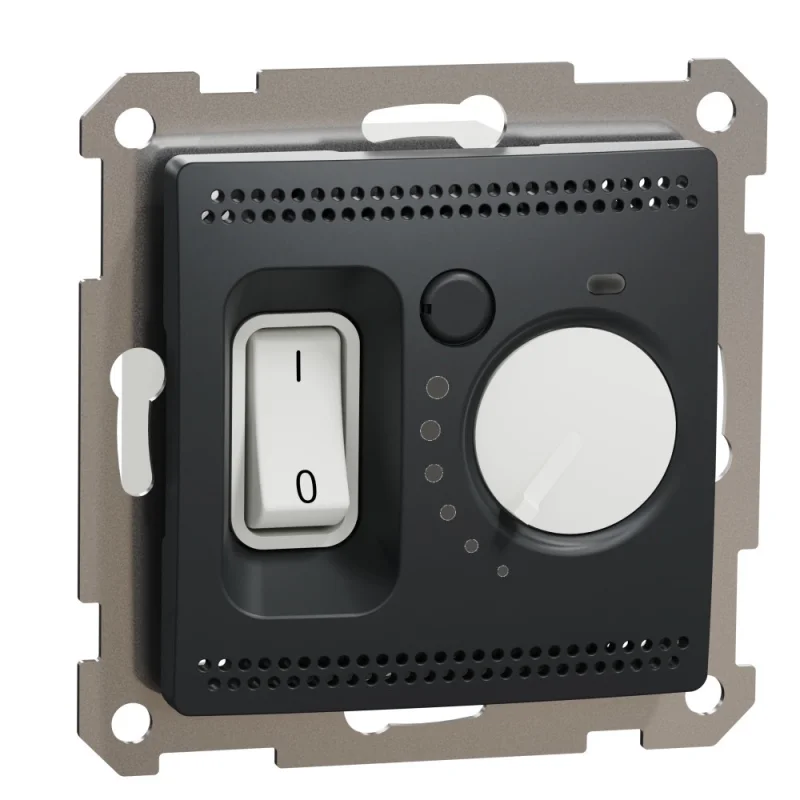 Schneider Electric Стаен термостат 16A обхват 5 °C до 30 °C Антрацит - SCHNEIDER ELECTRIC Sedna Design SDD114506