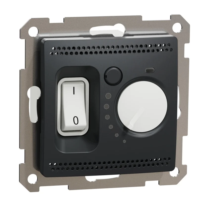 Schneider Electric Floor thermostat 16A range from 5 °C up to 50 °C Anthracite - SCHNEIDER ELECTRIC Sedna Design SDD114507