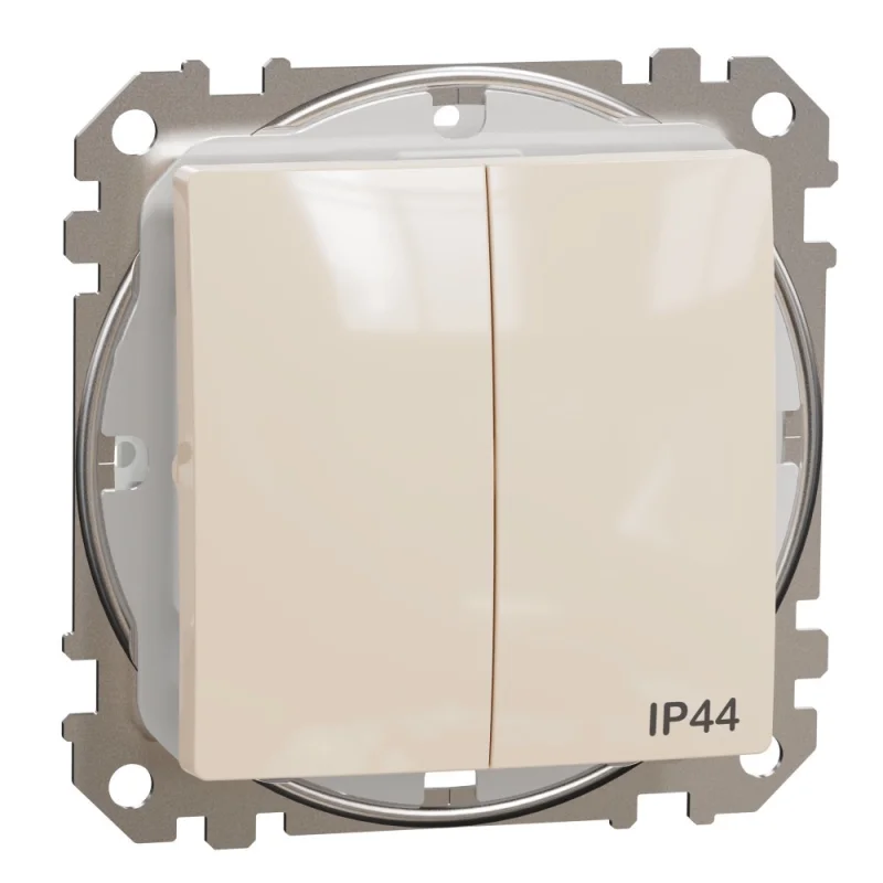 Schneider Electric Сериен ключ 10A IP44 Крем - SCHNEIDER ELECTRIC Sedna Design SDD212105