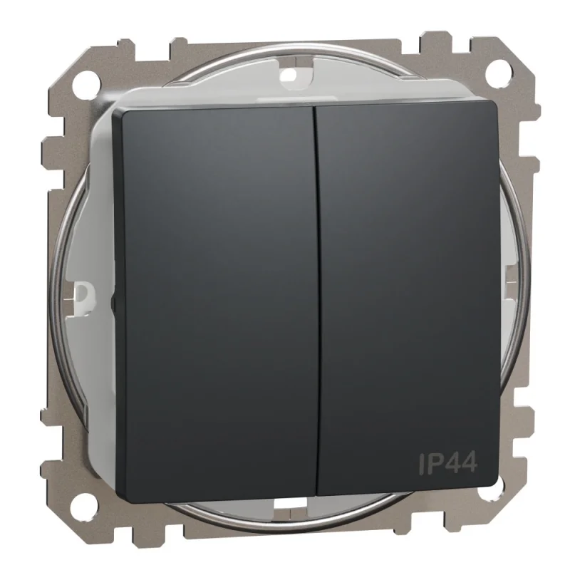 Schneider Electric Сериен ключ 10A IP44 Антрацит - SCHNEIDER ELECTRIC Sedna Design SDD214105