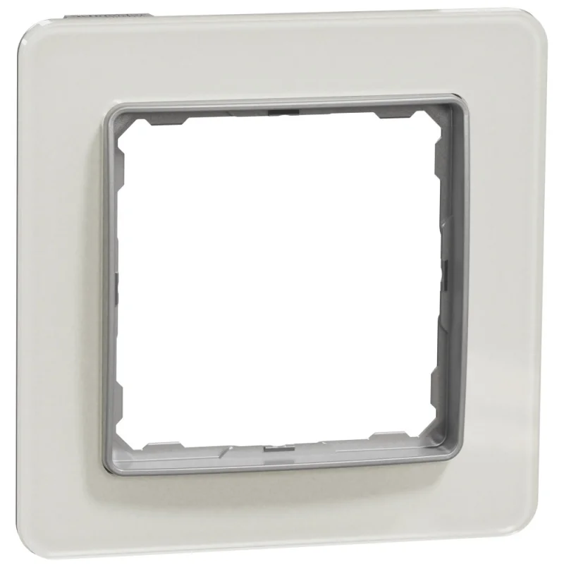 Schneider Electric Frame 1x White glass - SCHNEIDER ELECTRIC Sedna Elements SDD360801