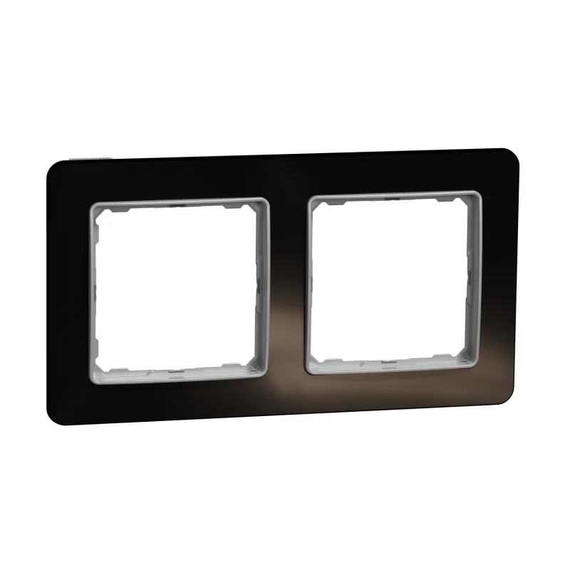 Schneider Electric Рамка 2х Тъмно стъкло - SCHNEIDER ELECTRIC Sedna Elements SDD361802