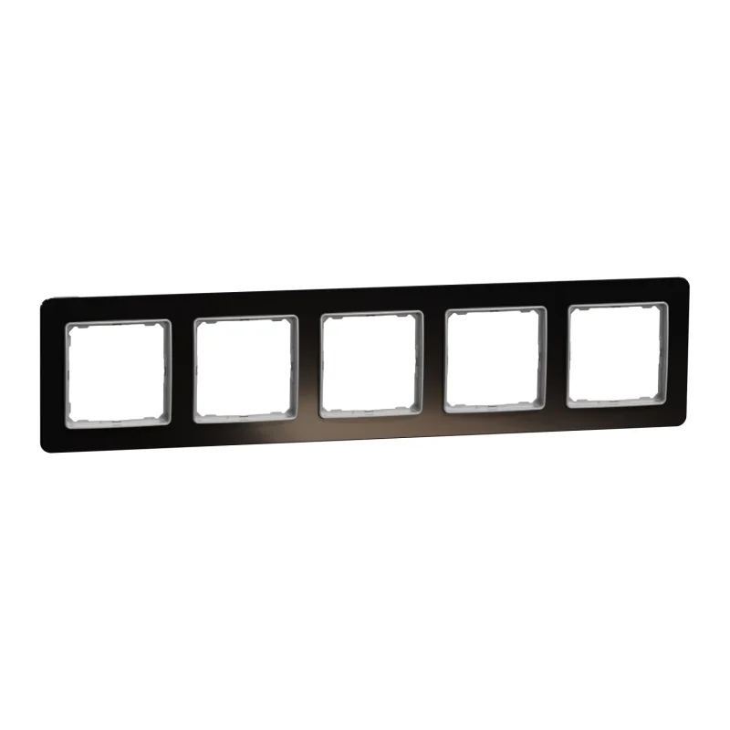 Schneider Electric Рамка 5х Тъмно стъкло - SCHNEIDER ELECTRIC Sedna Elements SDD361805