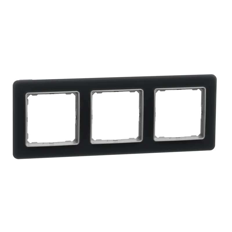 Schneider Electric Frame 3x Smoked glass - SCHNEIDER ELECTRIC Sedna Elements SDD362803