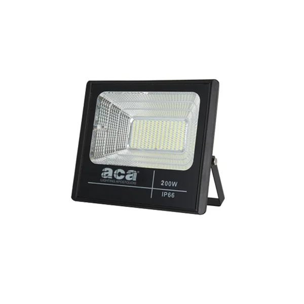 Svide SV20060 – ACA solar floodlight, 200 W, 6000K, Works with PV panels, IP66, black