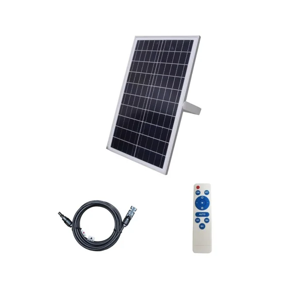Solar Floodlights Svide SV20060 – ACA solar floodlight, 200 W, 6000K, Works with PV panels, IP66, black