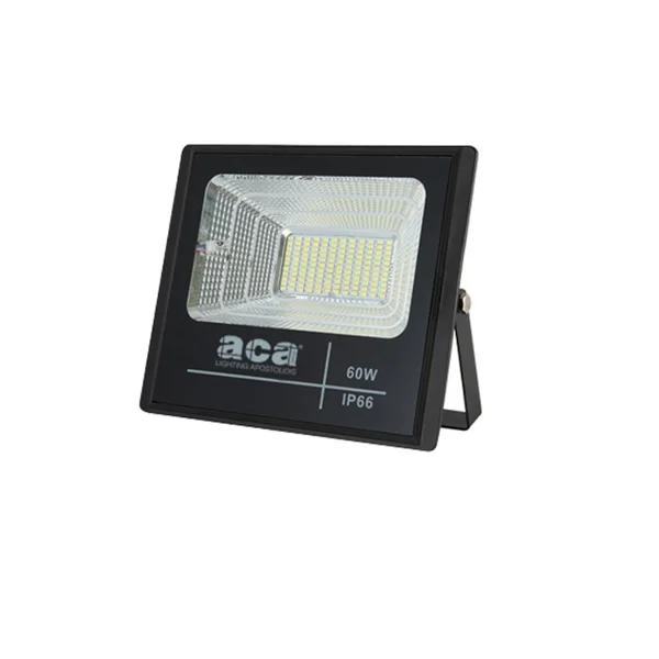 Svide SV6060 – ACA solar floodlight, 60 W, 6000K, Works with PV panels, IP66, black