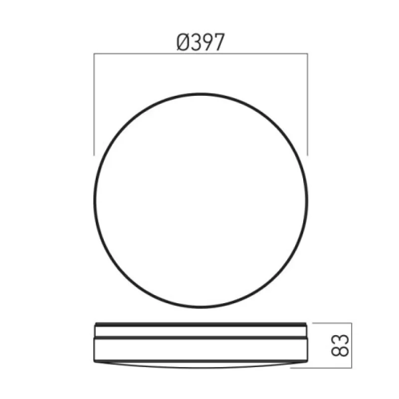Xvario VR02CCT30WCCT – Arelux LED плафон в бял, 1X30W, IP44