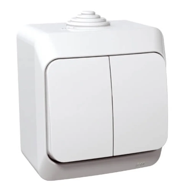 Schneider Electric Сериен ключ IP44 Бял - SCHNEIDER ELECTRIC Cedar Plus WDE000550