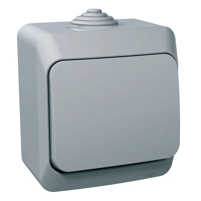 Schneider Electric Push button IP44 Grey - Schneider Electric Cedar Plus WDE000611