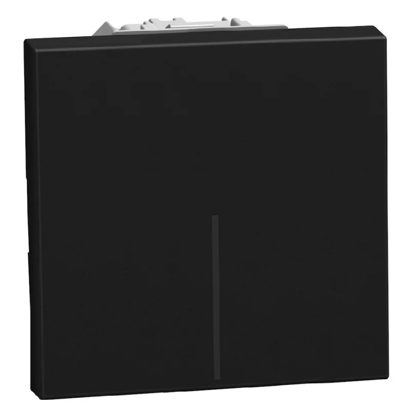bticino Кръстат ключ 2M 10А Графит - bticino Light Now YD4004M2