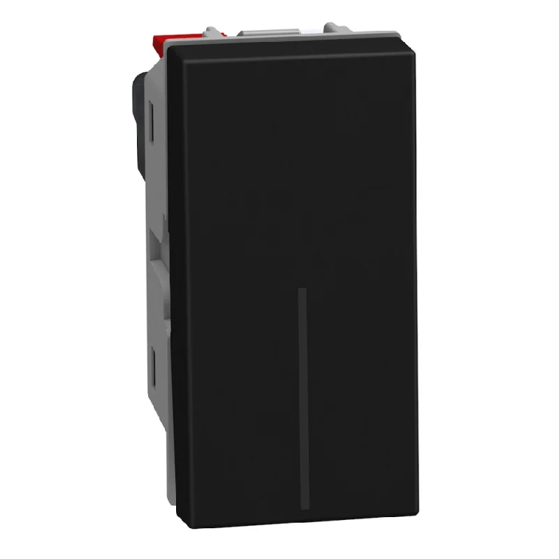 bticino Push button 1M 10A Graphite - bticino Light Now YD4005A