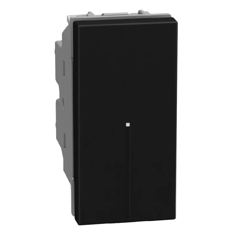 bticino Two-way axial switch 1M 10A Graphite - bticino Light Now YD4053A