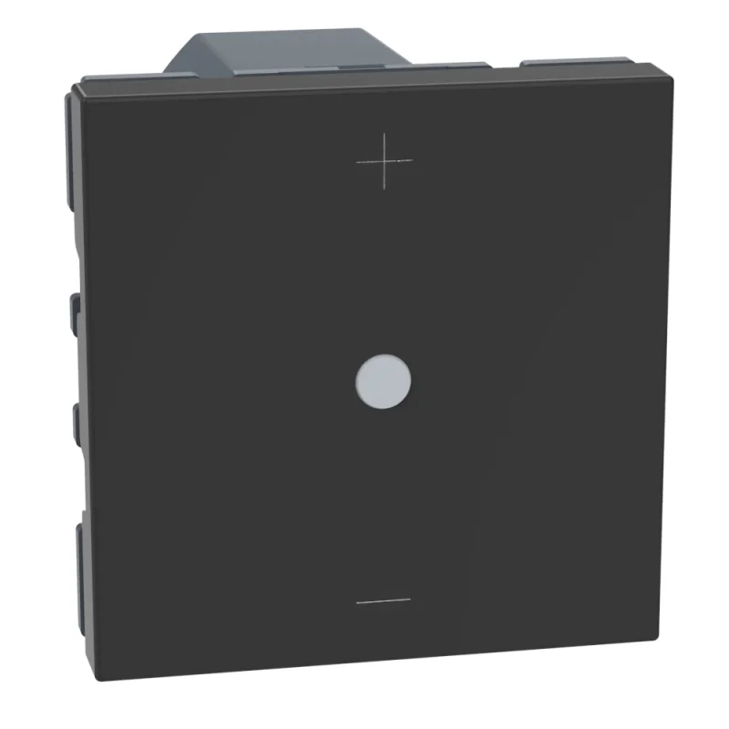 bticino Dimmer push-button for all loads 5-150W LED 5-150W requires neutral 2M Graphite - bticino Light Now YD4418M2