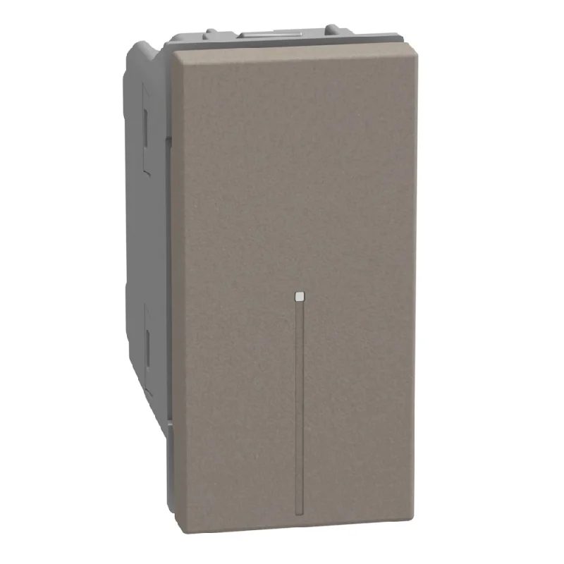 bticino Intermediate axial switch 1M 10A Stone - bticino Light Now YG4054