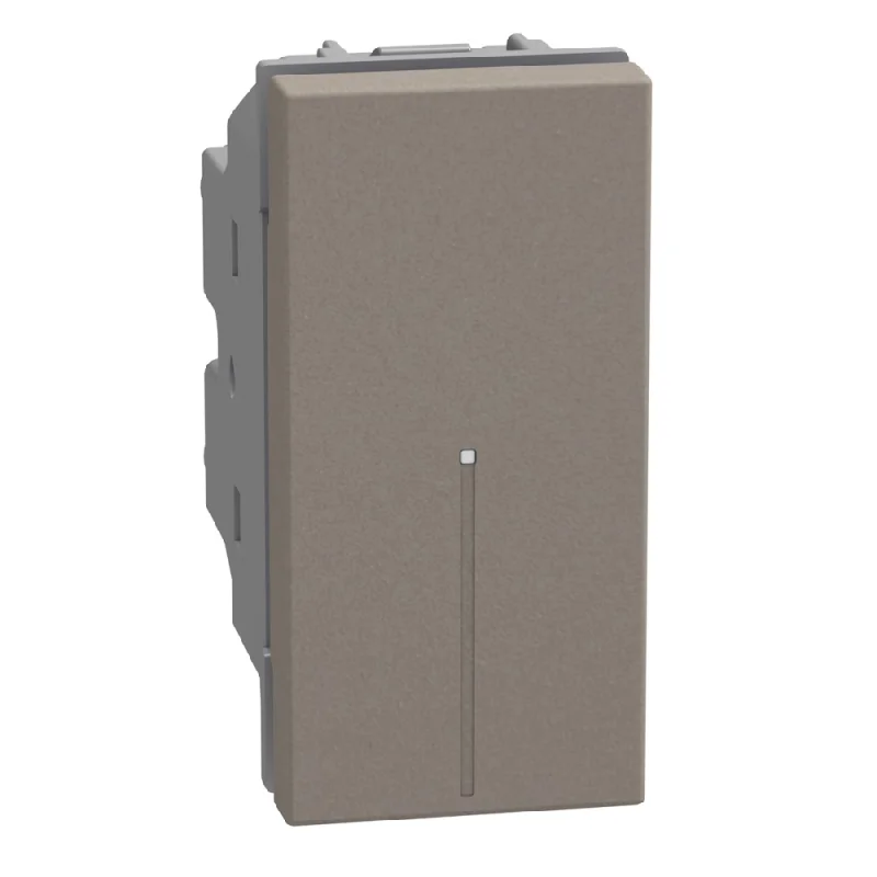 Push button axial switch 1M 10A Stone - bticino Light Now YG4055A