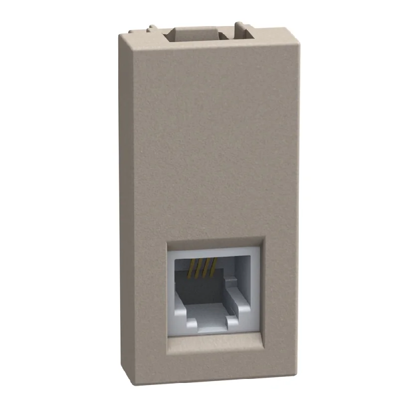 bticino Telephone outlet RJ11 1M Stone - bticino Light Now YG4258RJ11