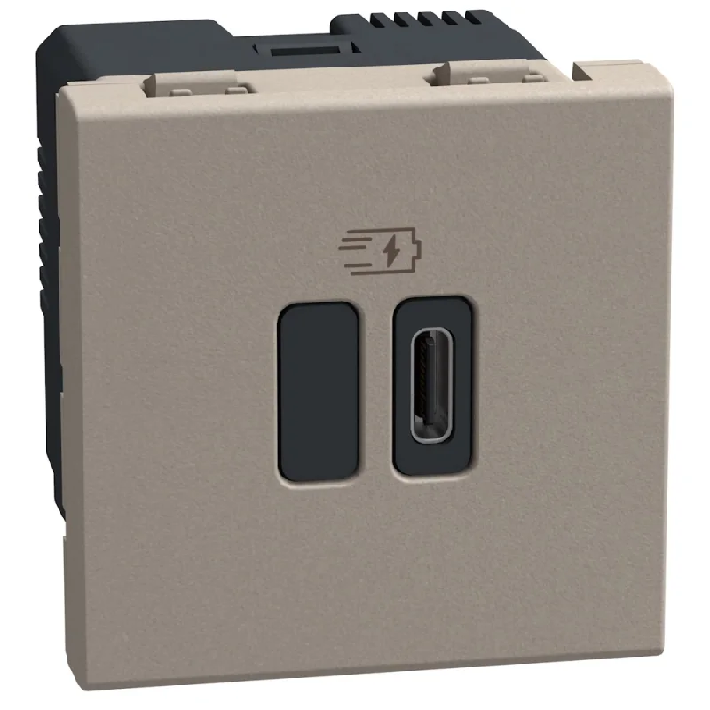 bticino Outlet USB type C Power Delivery 45W 2M Stone - bticino Light Now YG4294C