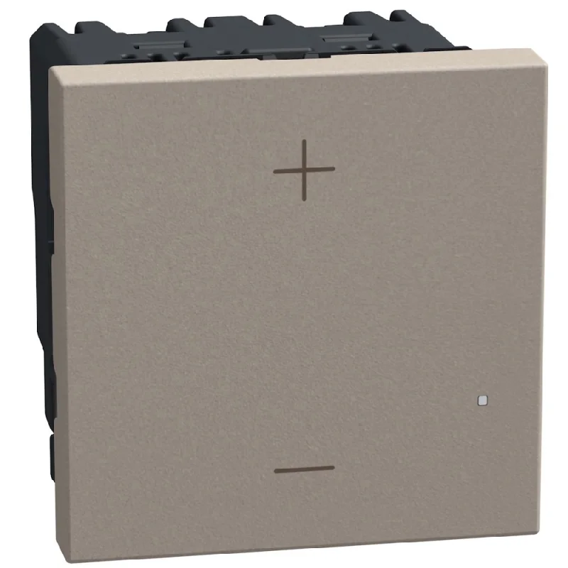 bticino Dimmer push-button for all loads 5-150W LED 5-150W 2M Stone - bticino Light Now YG4419M2