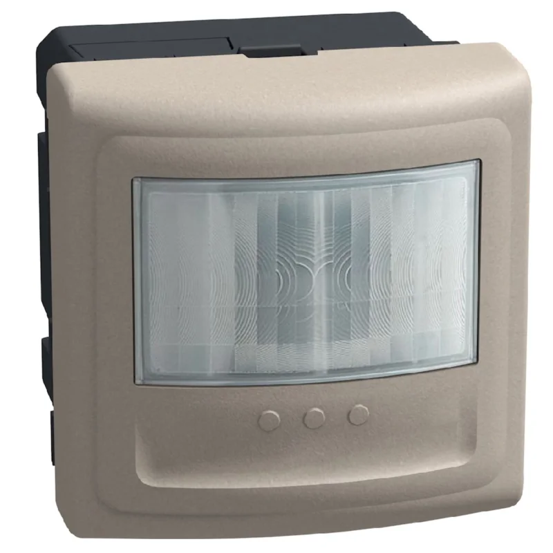 bticino Automatic switch ON-AUTO-OFF with PIR sensor 170° range 8m h=1.2m/ LED up to 100W without neutral 2M Stone - bticino Light Now YG4432SN