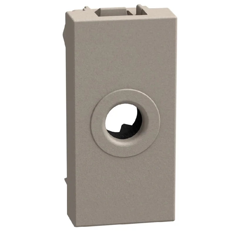 bticino Blank module with opening ф9.5mm 1M Stone - bticino Light Now YG4953