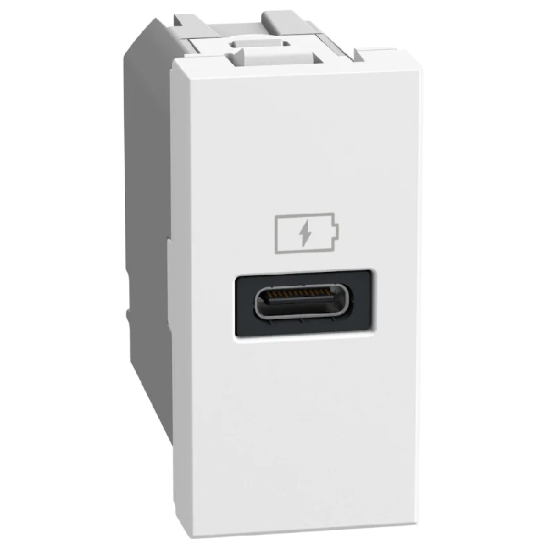 Outlet USB type C Power Delivery 20W 1M White - bticino Light Now YW4192C