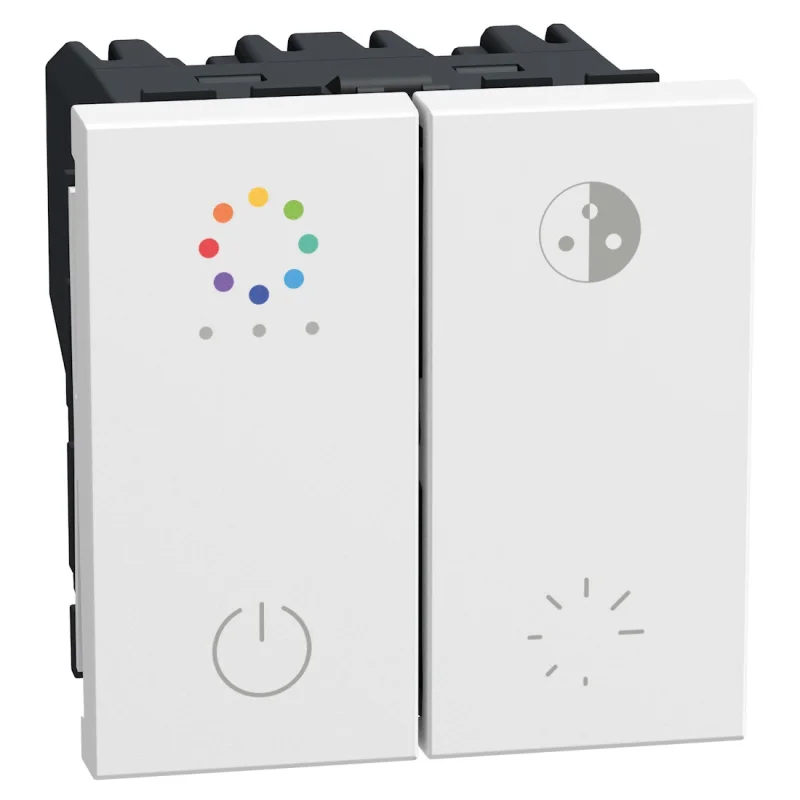 bticino Димер бутонен DALI RGB 2M Бял - bticino Light Now YW4417