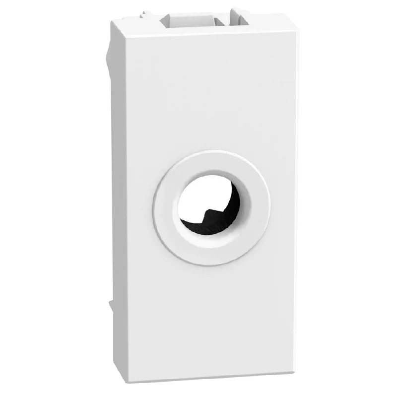 bticino Blank module with opening ф9.5mm 1M White - bticino Light Now YW4953