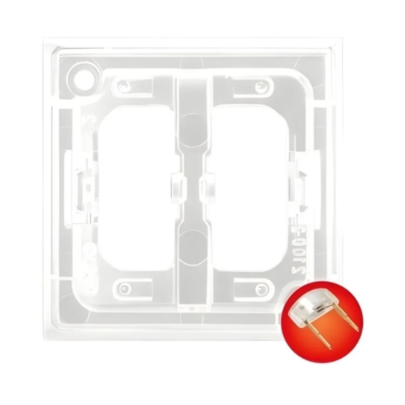 OSPEL Decorative element with LED backlight for switch Red - OSPEL Aria ZP-2UC