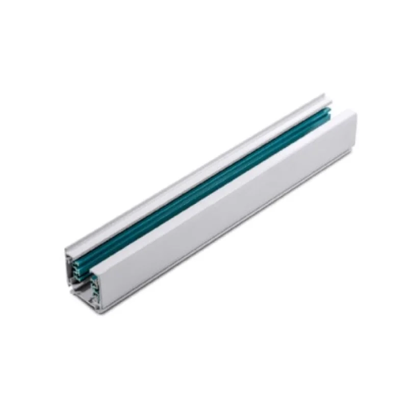 Релса ACA Lighting 4W2MW – трифазна тоководеща шина за открит монтаж в бял, IP20