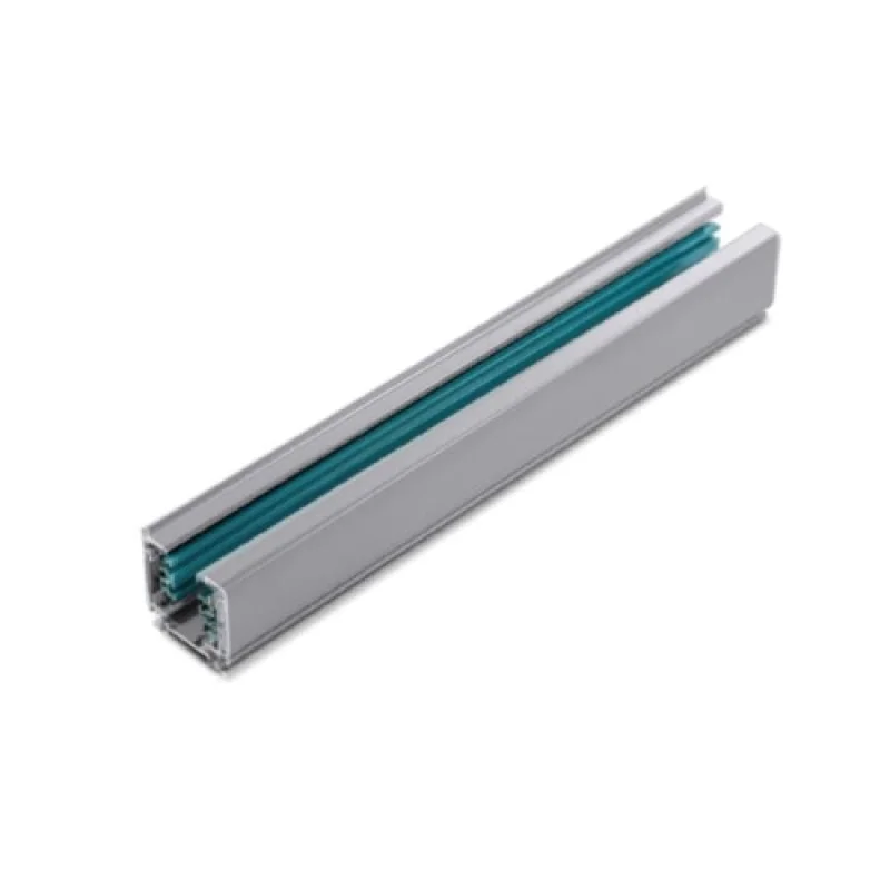 Релса ACA Lighting 4W3MG – трифазна тоководеща шина за открит монтаж в сив, IP20