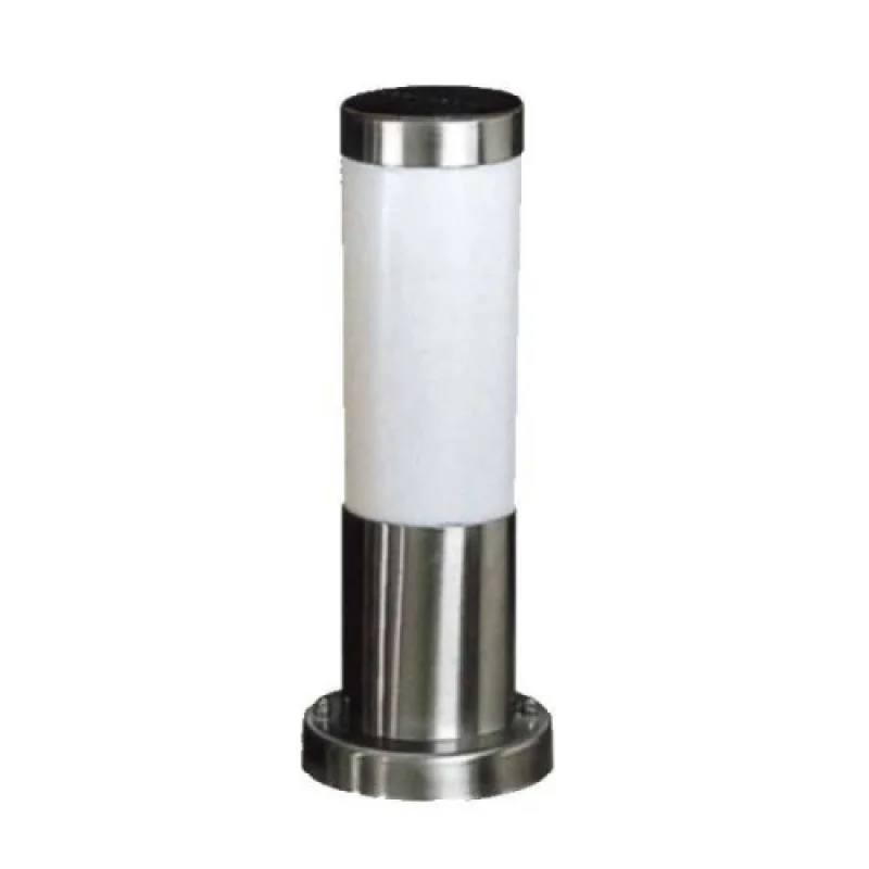 Външни стоящи лампи Loop BT1003SO – ACA Lighting градински стълб в матиран хром, 1X40W, IP45