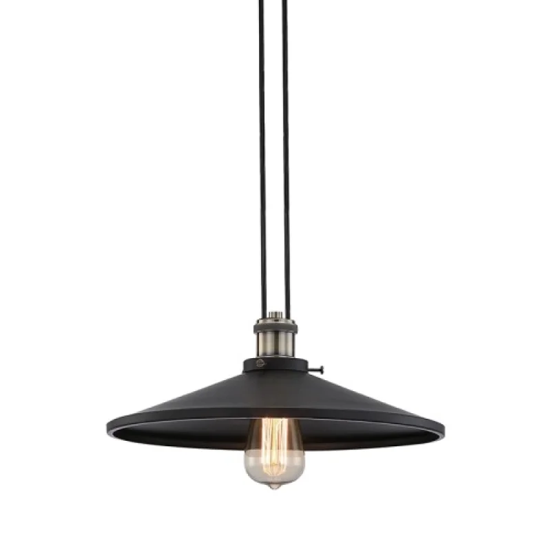 Pendant Lights Hippolyte KS12882CB – ACA Lighting pendant in black, 1X60W
