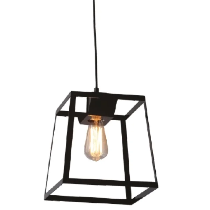 Pendant Lights Chess KS1444P1SBK – ACA Lighting pendant in black, 1X60W