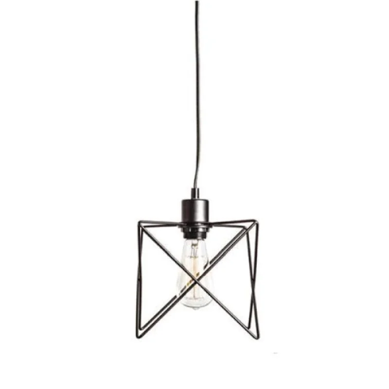 Pendant Lights Andy KS1462P1BK – ACA Lighting pendant in black, 1X60W
