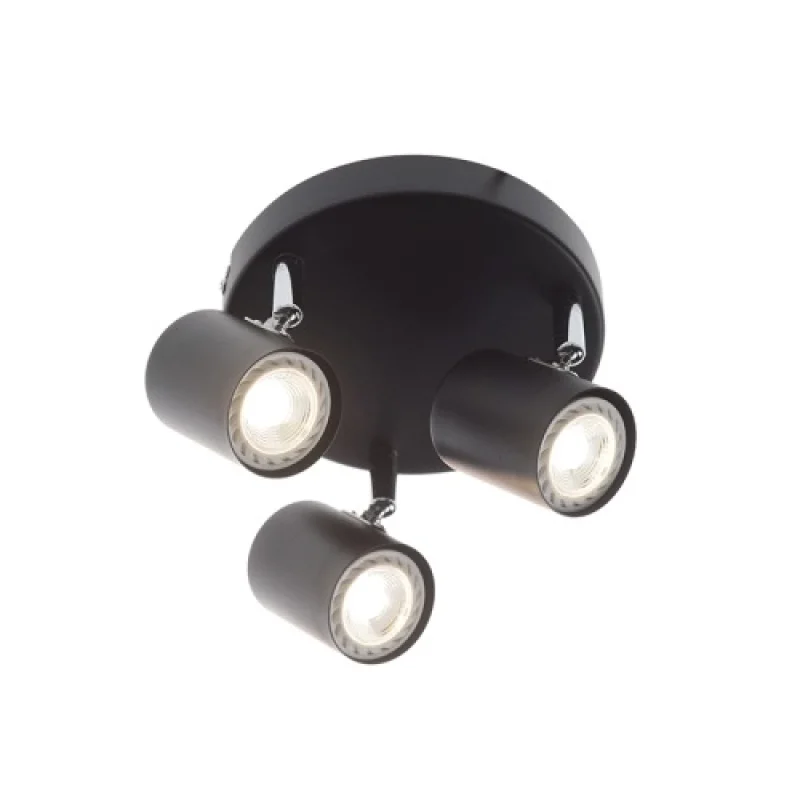 Спотове Orfeas SUH1893PB – ACA Lighting спот в черен, 3x50W